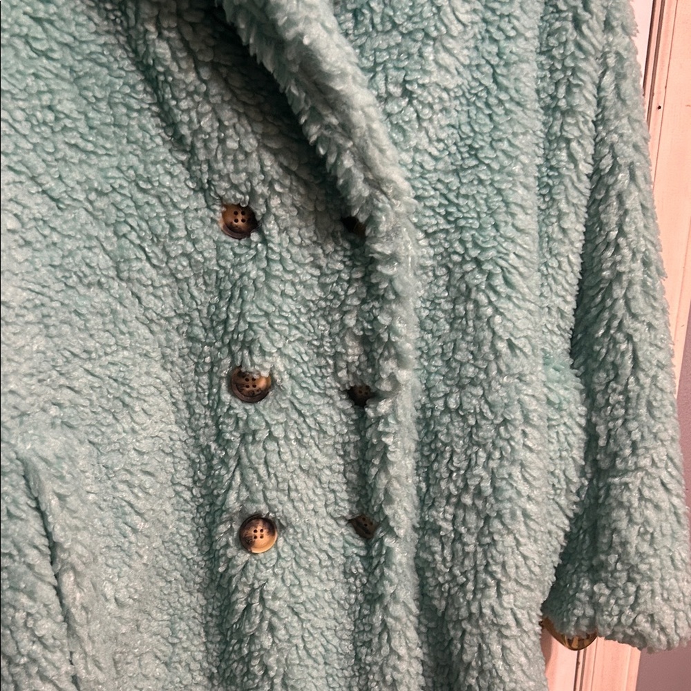 Worthington Mint Green Teddy Coat - Picture 4 of 10